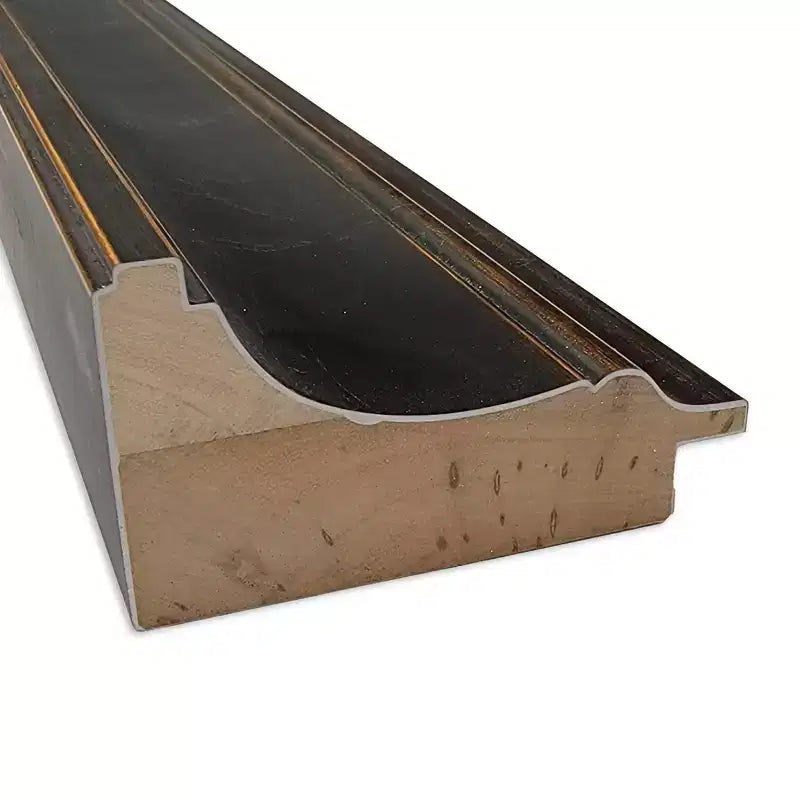 Miroir mural en bois Villa de 24 x 30 po, cadre bronze huilé, aucun assemblage requis