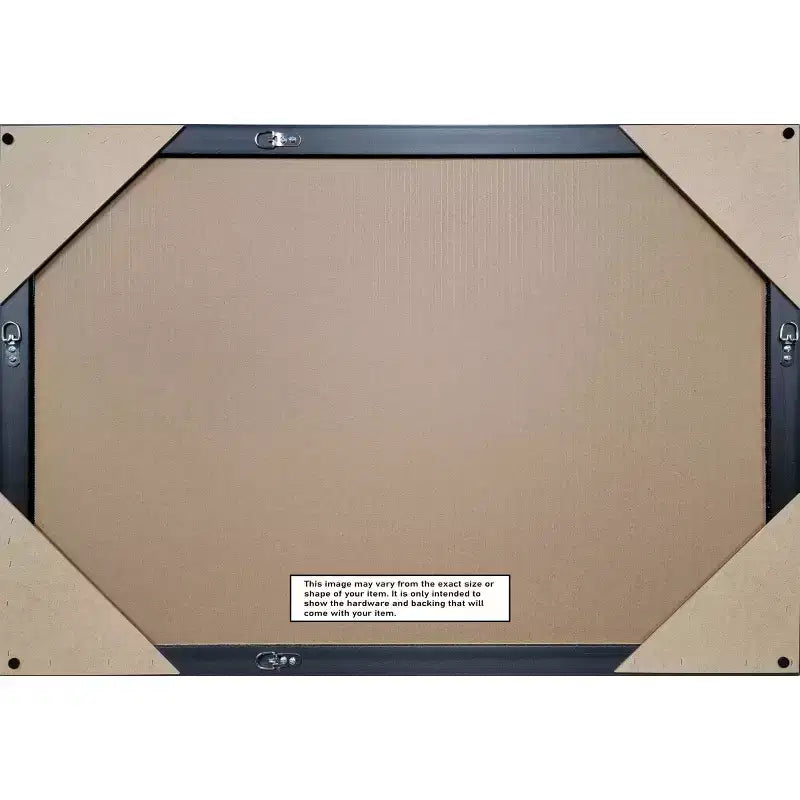 Miroir mural en bois Villa de 24 x 30 po, cadre bronze huilé, aucun assemblage requis