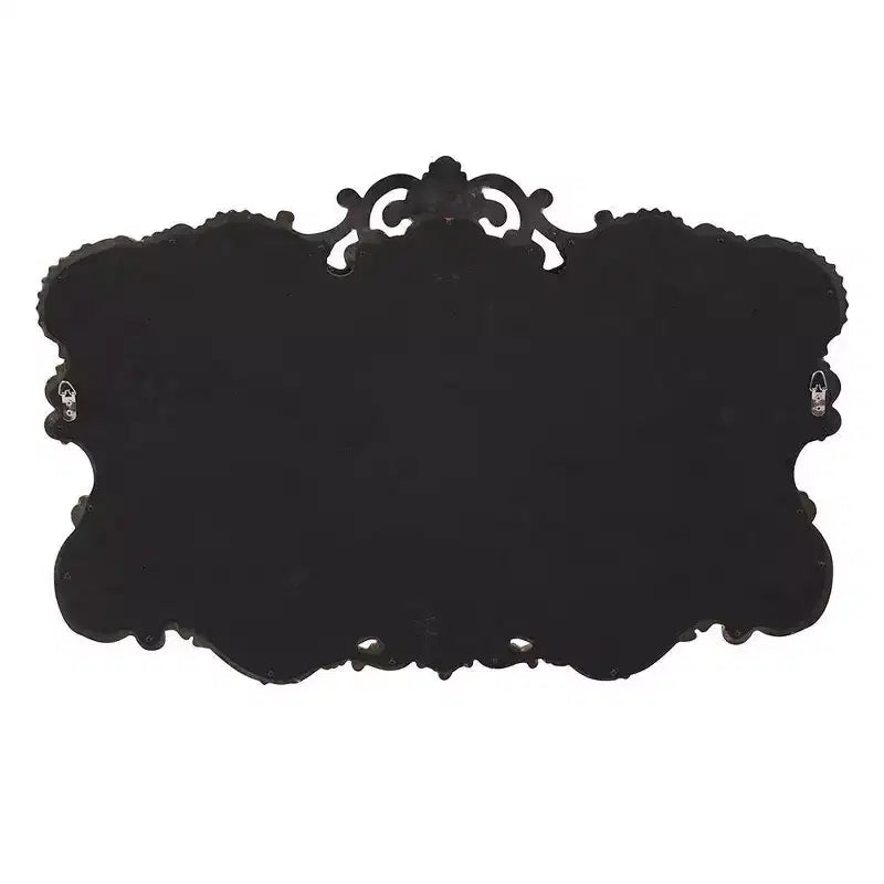 Miroir mural rectangulaire 100x75 cm avec cadre en fer et finition argent moucheté