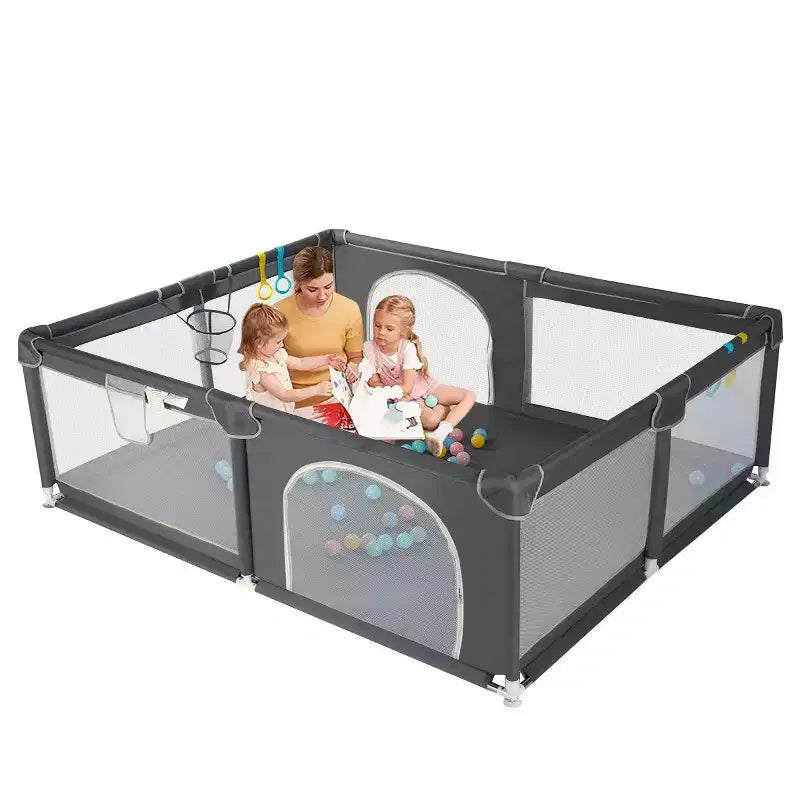 Parc bébé 4 panneaux 71x59 - Spacieux et sécurisé, Parc portable