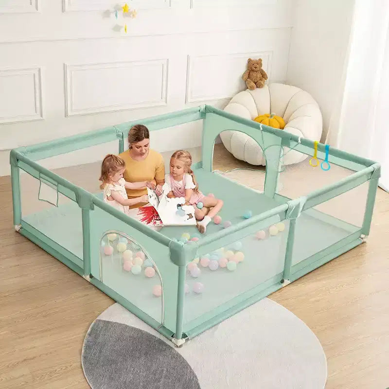 Parc bébé 4 panneaux 71x59 - Spacieux et sécurisé, Parc portable