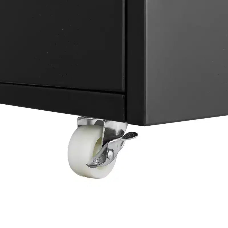 Meuble d'imprimante avec rangement, meuble d'imprimante pour photocopieuse avec 2 portes, classeur mobile en acier, armoire de rangement roulante sur roulettes pour le bureau à domicile