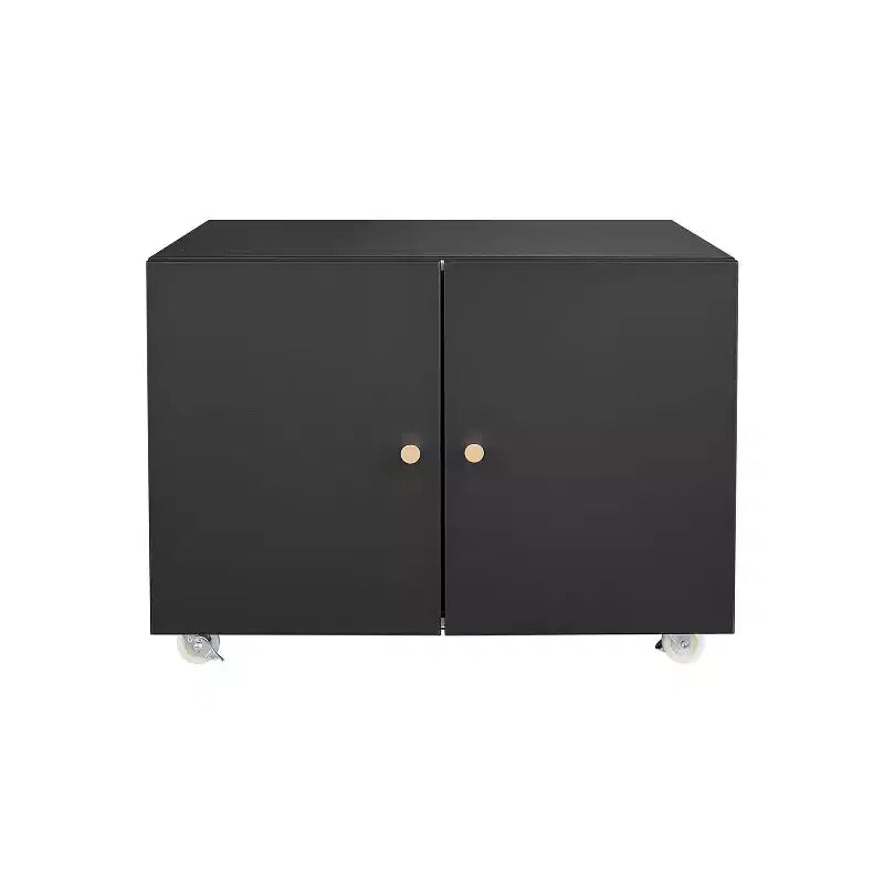 Meuble d'imprimante avec rangement, meuble d'imprimante pour photocopieuse avec 2 portes, classeur mobile en acier, armoire de rangement roulante sur roulettes pour le bureau à domicile