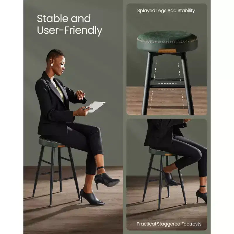 Tabouret de bar de 63 cm de hauteur, tabourets de bar hauteur comptoir, tabourets de cuisine hauteur comptoir