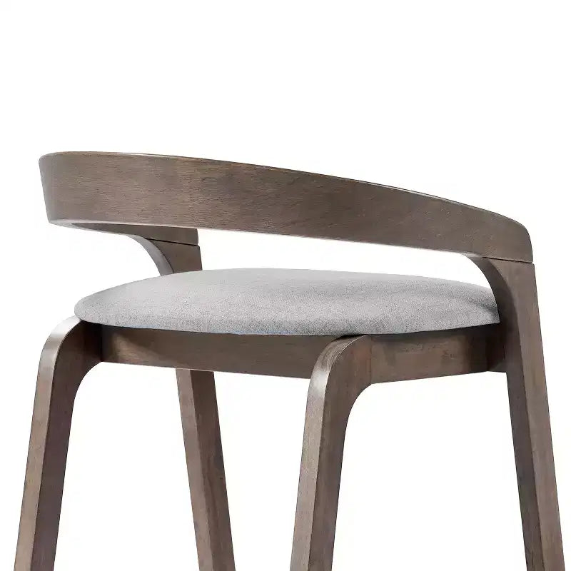 Tabourets de comptoir contemporains en bois d'hévéa de 25,25 po