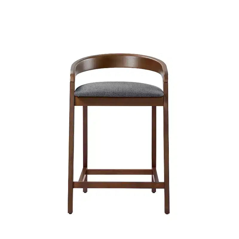 Tabourets de comptoir contemporains en bois d'hévéa de 25,25 po