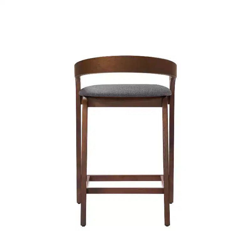 Tabourets de comptoir contemporains en bois d'hévéa de 25,25 po