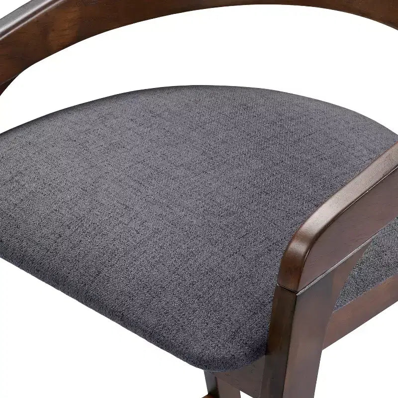 Tabourets de comptoir contemporains en bois d'hévéa de 25,25 po