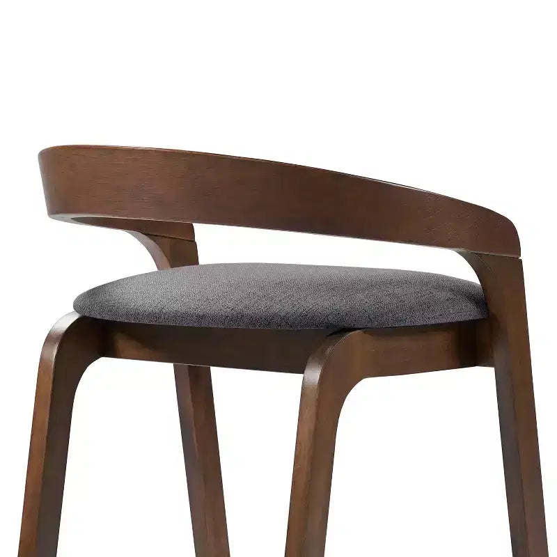 Tabourets de comptoir contemporains en bois d'hévéa de 25,25 po