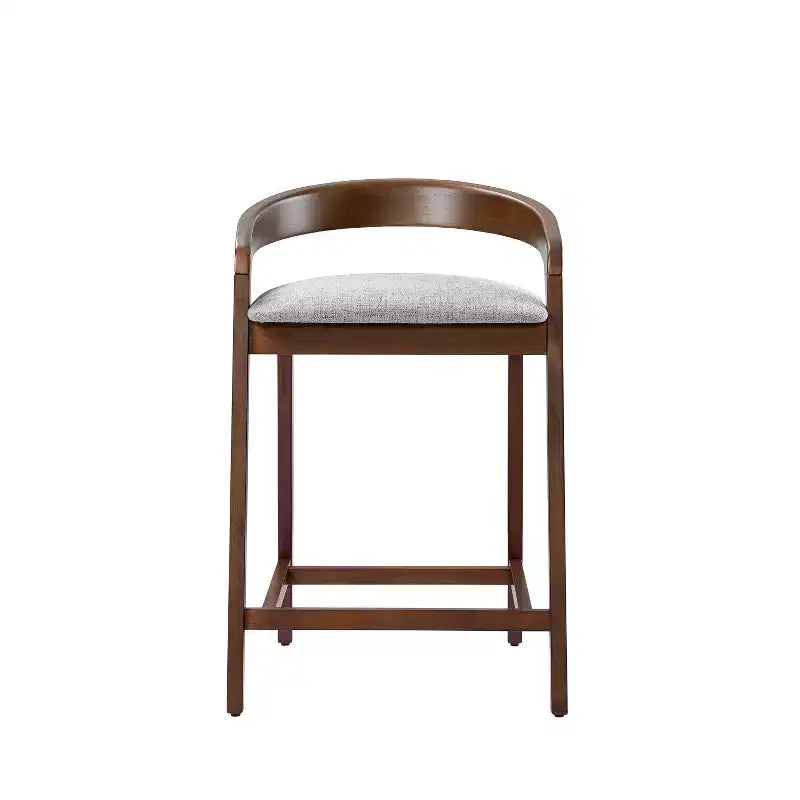 Tabourets de comptoir contemporains en bois d'hévéa de 25,25 po