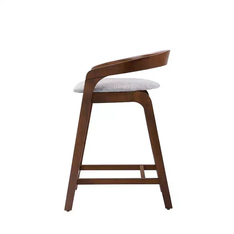Tabourets de comptoir contemporains en bois d'hévéa de 25,25 po