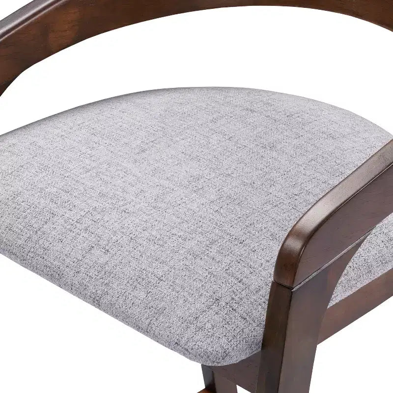 Tabourets de comptoir contemporains en bois d'hévéa de 25,25 po