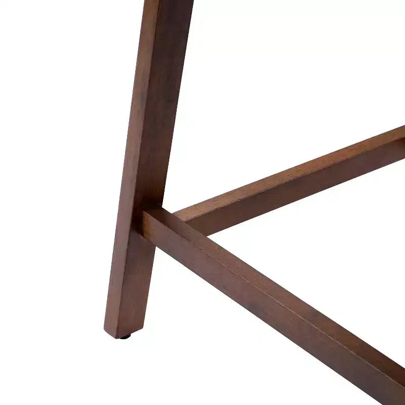 Tabourets de comptoir contemporains en bois d'hévéa de 25,25 po