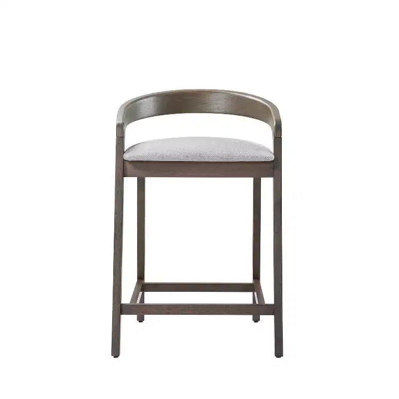 Tabourets de comptoir contemporains en bois d'hévéa de 25,25 po