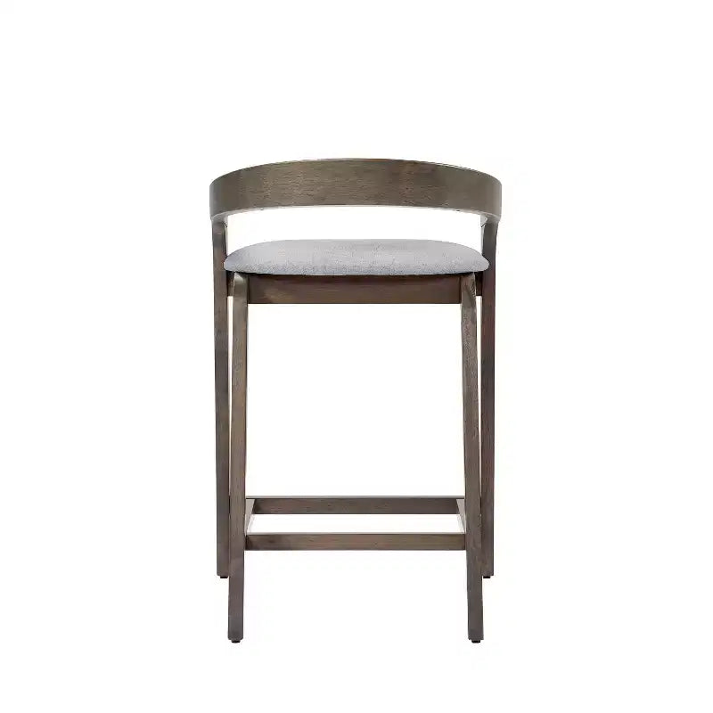 Tabourets de comptoir contemporains en bois d'hévéa de 25,25 po