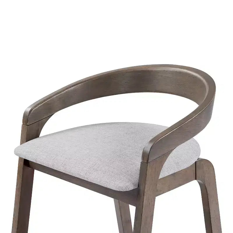 Tabourets de comptoir contemporains en bois d'hévéa de 25,25 po