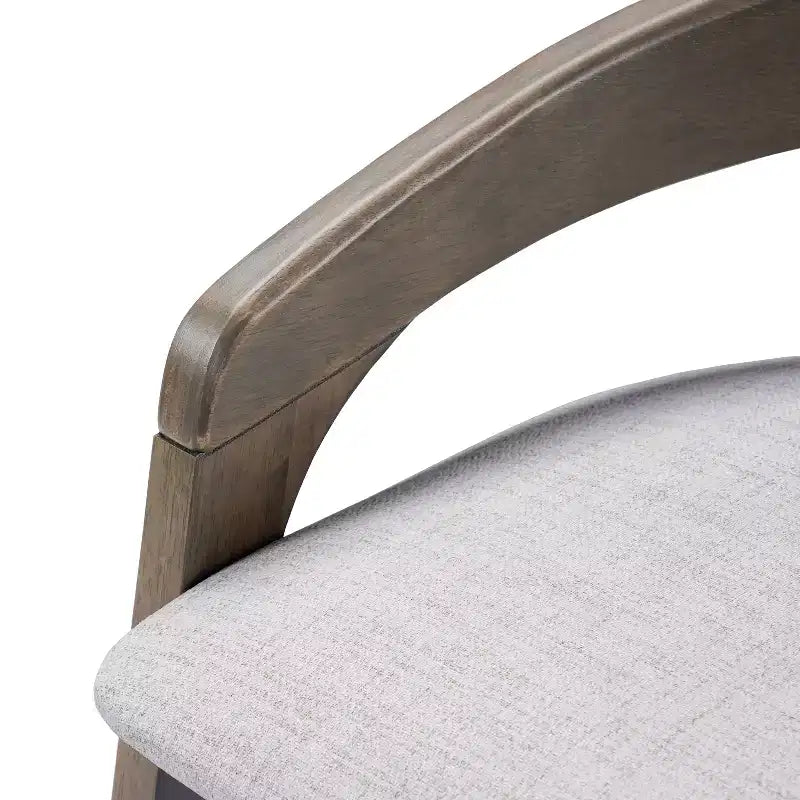 Tabourets de comptoir contemporains en bois d'hévéa de 25,25 po