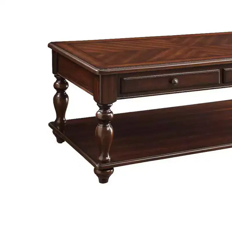 Table basse finition noyer
