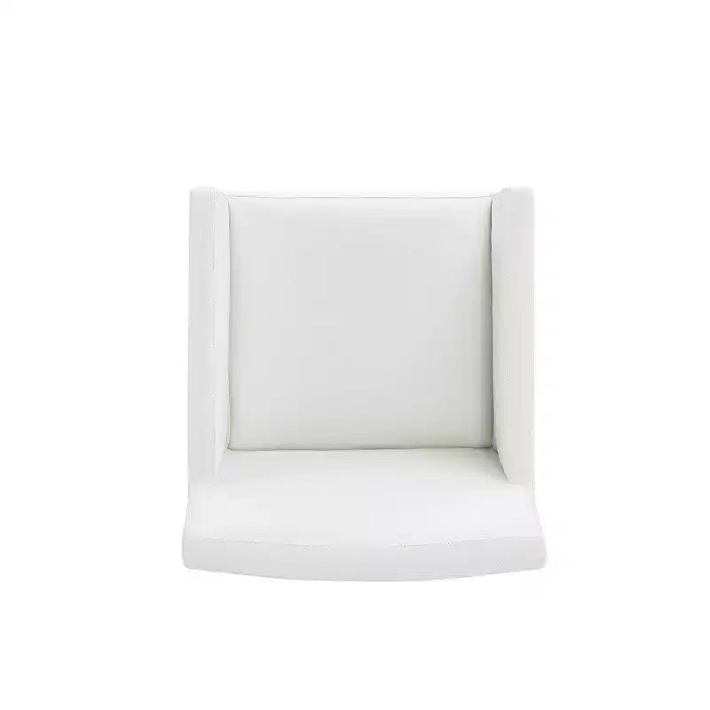 Chaises de salle à manger Anna Modern Square en similicuir avec accoudoirs
