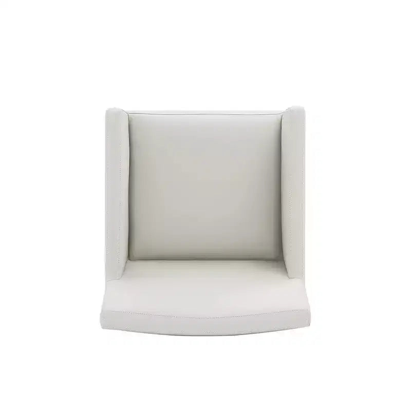 Chaises de salle à manger Anna Modern Square en similicuir avec accoudoirs