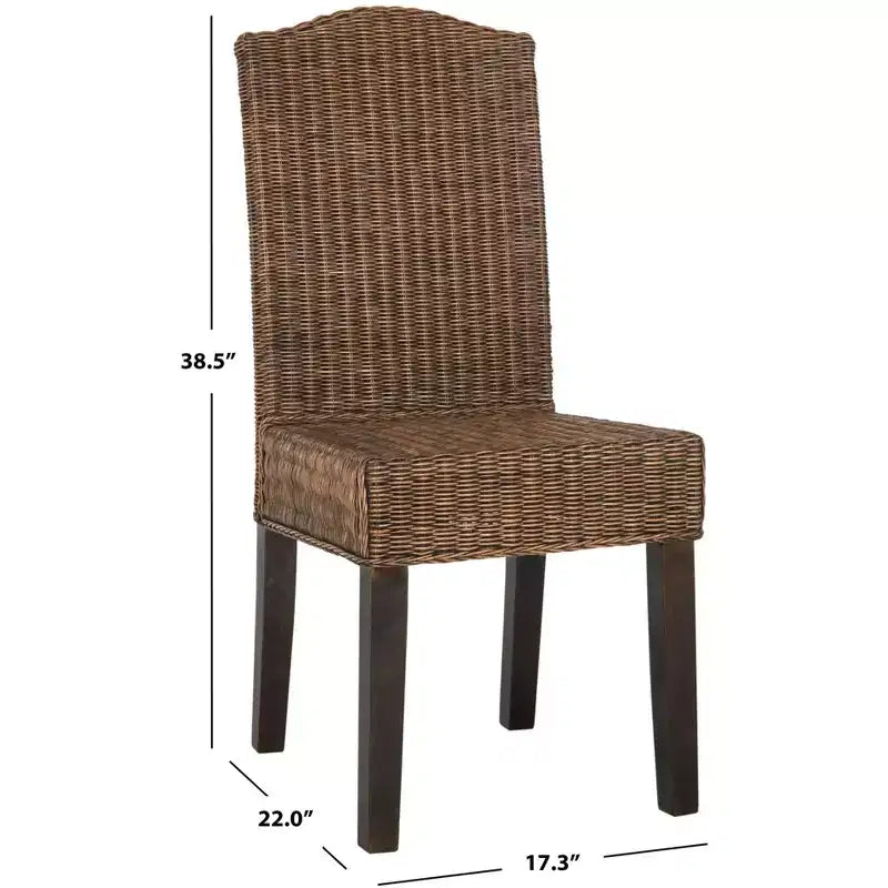 Chaise de salle à manger en osier Odette 19 H