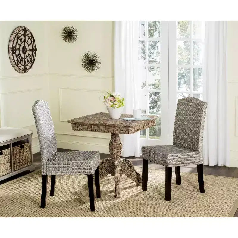 Chaise de salle à manger en osier Odette 19 H