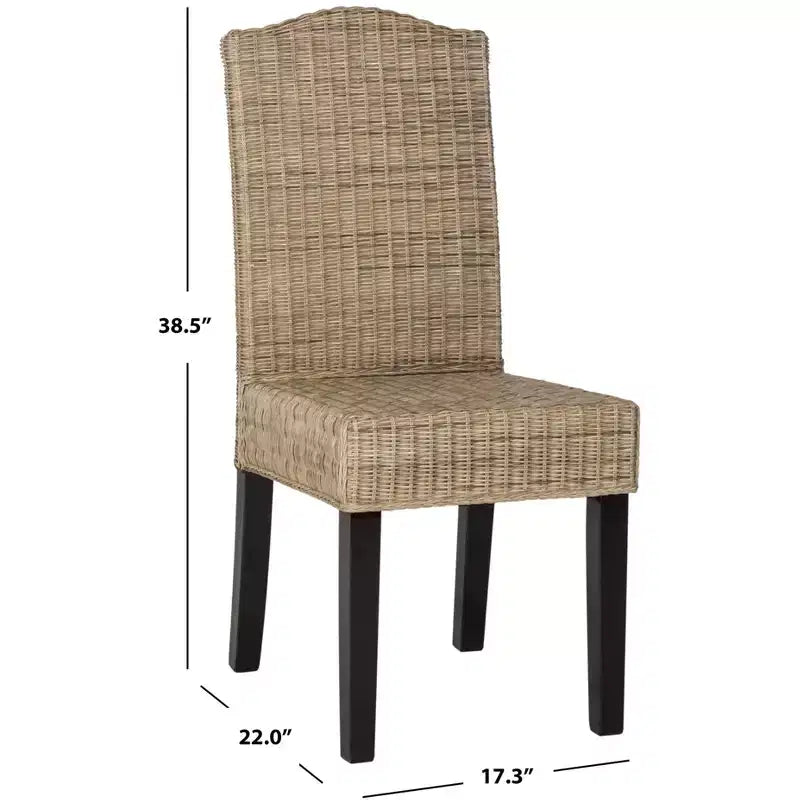 Chaise de salle à manger en osier Odette 19 H
