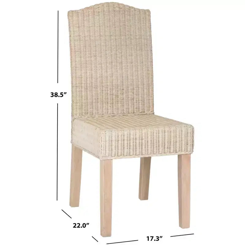 Chaise de salle à manger en osier Odette 19 H