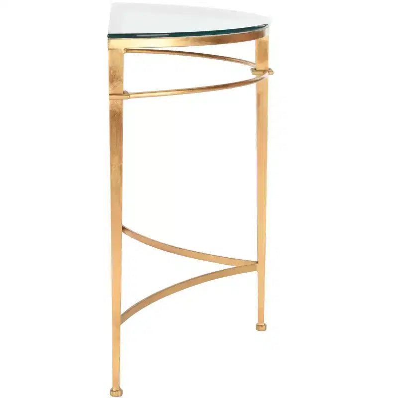 Console d'appoint dorée