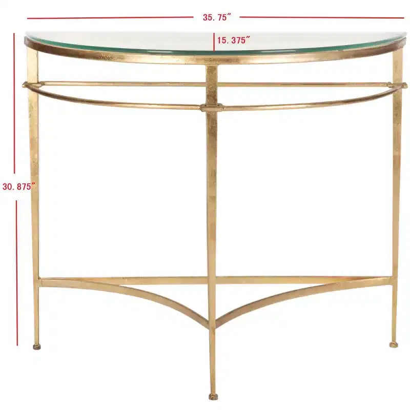 Console d'appoint dorée