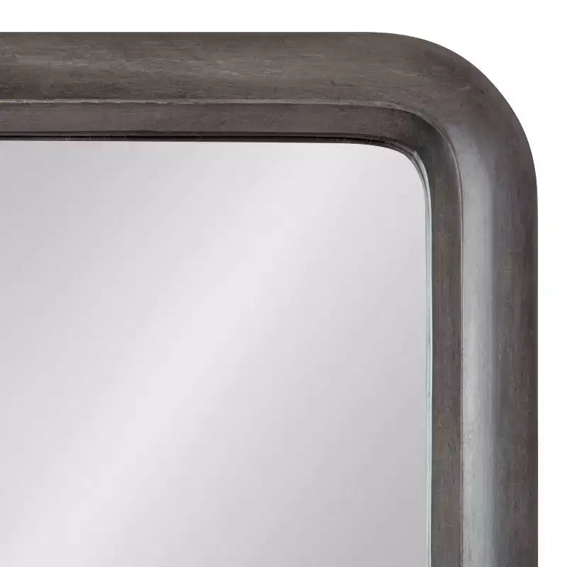 Miroir mural en bois encadré, 17x32, gris