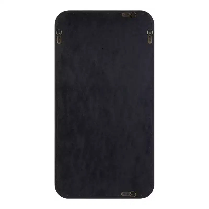Miroir mural en bois encadré, 17x32, gris