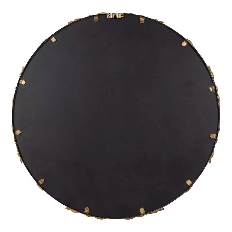 Miroir Rond en Métal, 24 po de Diamètre, Doré