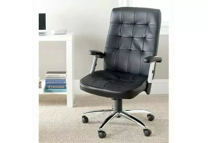 Chaise de bureau pivotante - Réglable en hauteur noire