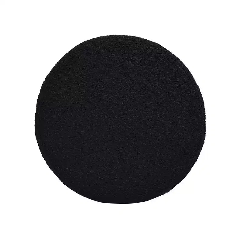 Pouf de rangement rond surdimensionné de 48 cm