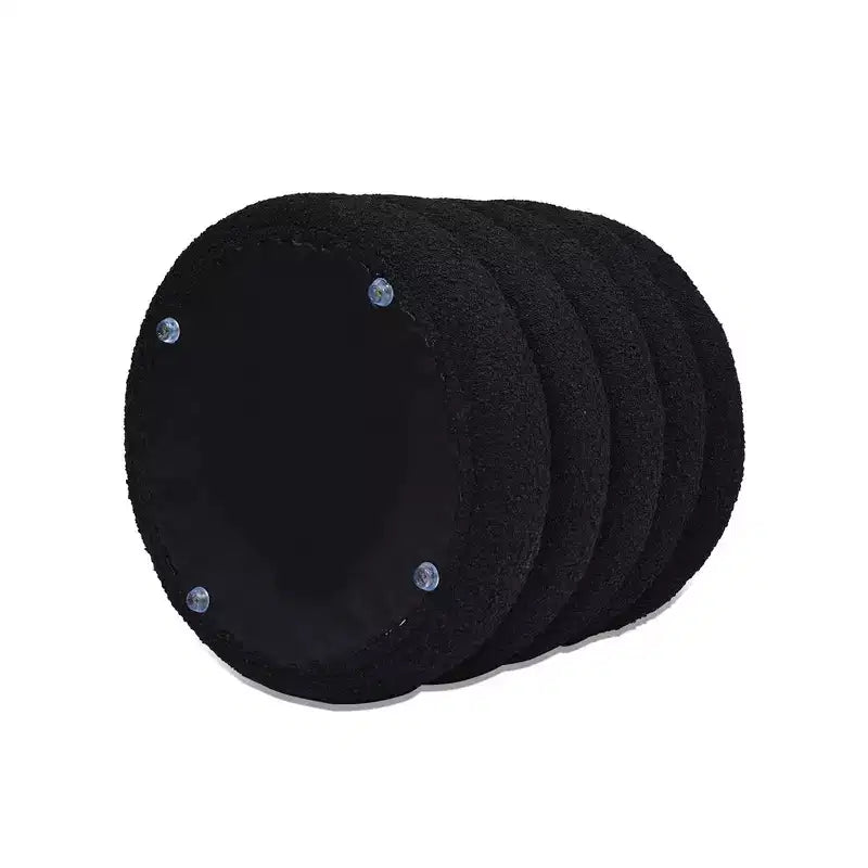 Pouf de rangement rond surdimensionné de 48 cm