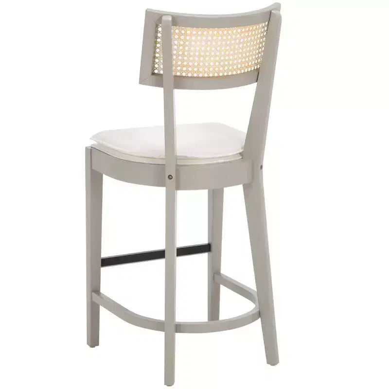 Tabouret de comptoir en rotin