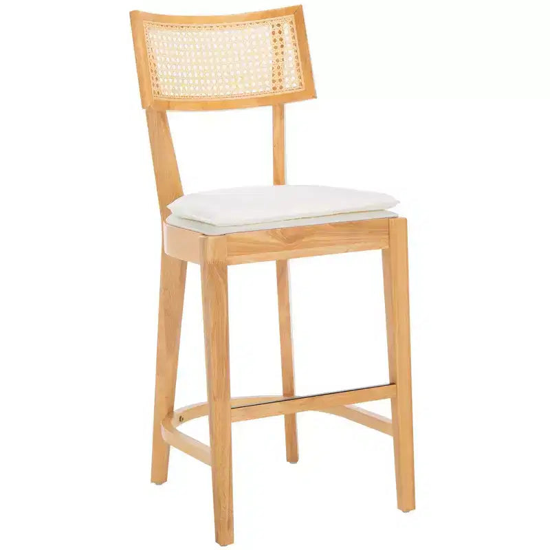 Tabouret de comptoir en rotin
