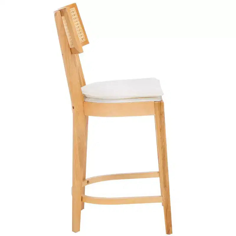 Tabouret de comptoir en rotin