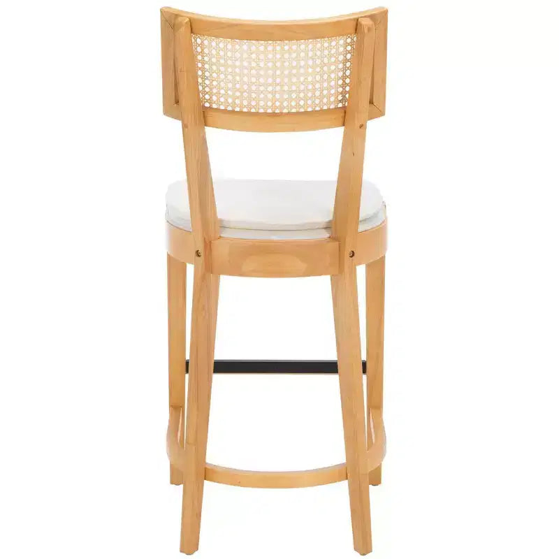Tabouret de comptoir en rotin