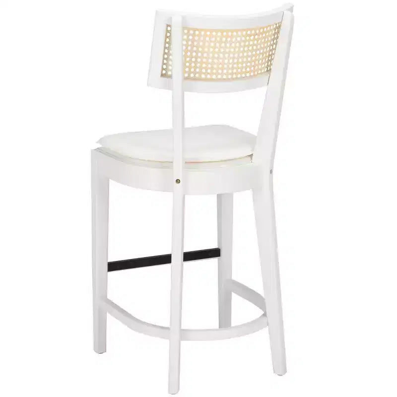 Tabouret de comptoir en rotin
