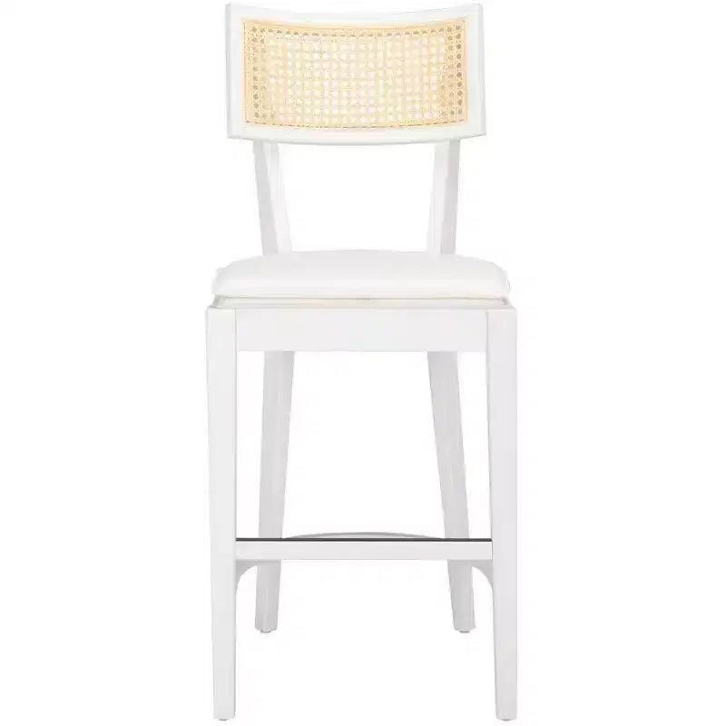 Tabouret de comptoir en rotin